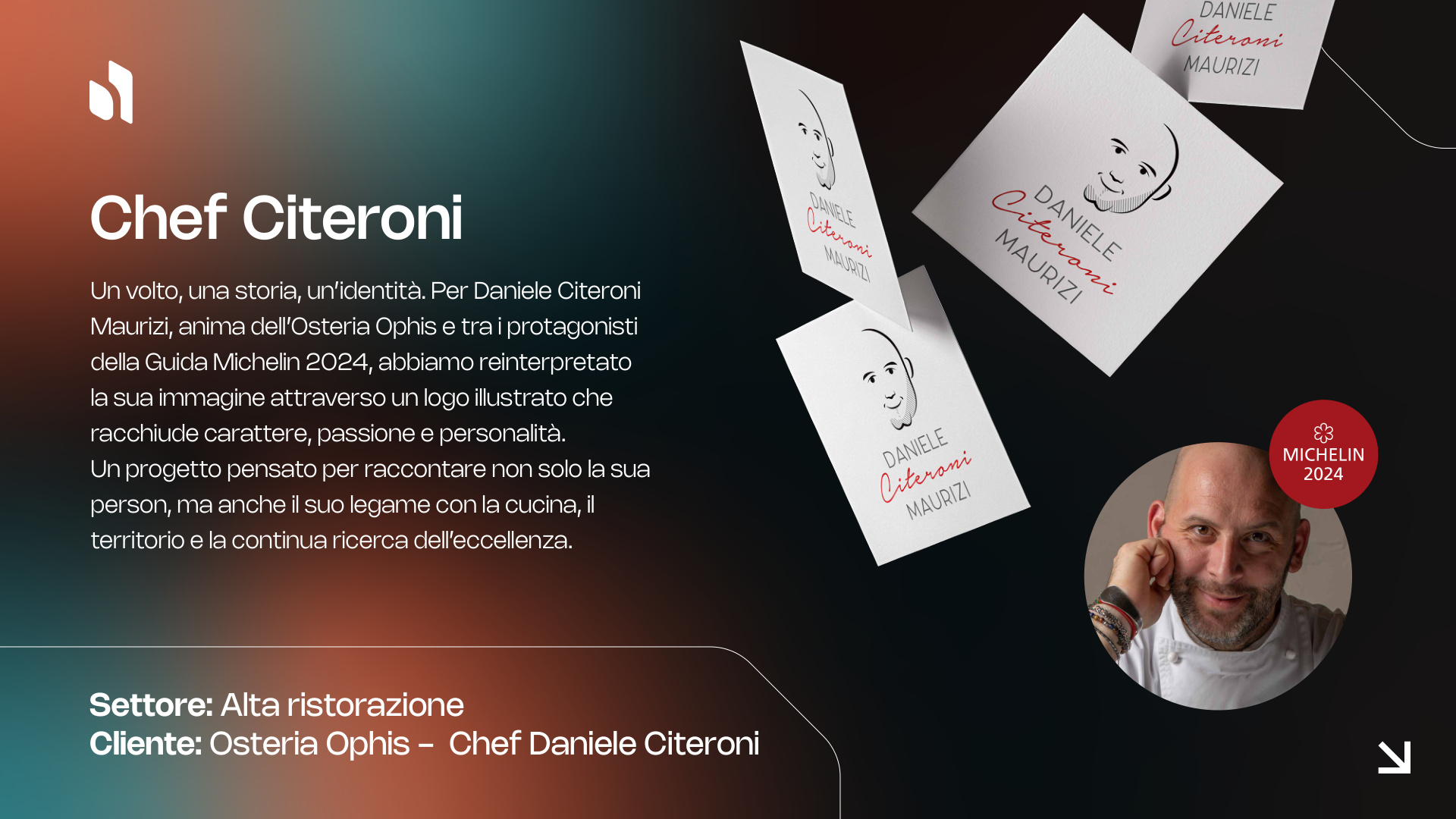 Chef Citeroni — Personal Brand per Osteria Ophis, guida Michelin 2024