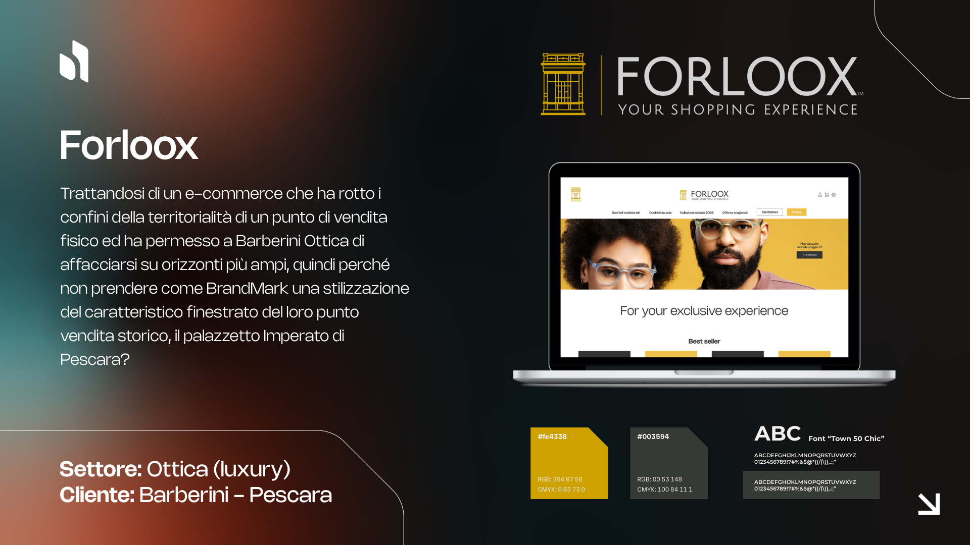 Forloox — Brand Identity per Barberini Ottica, Pescara